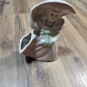 Elegant Lady Figurine Vase